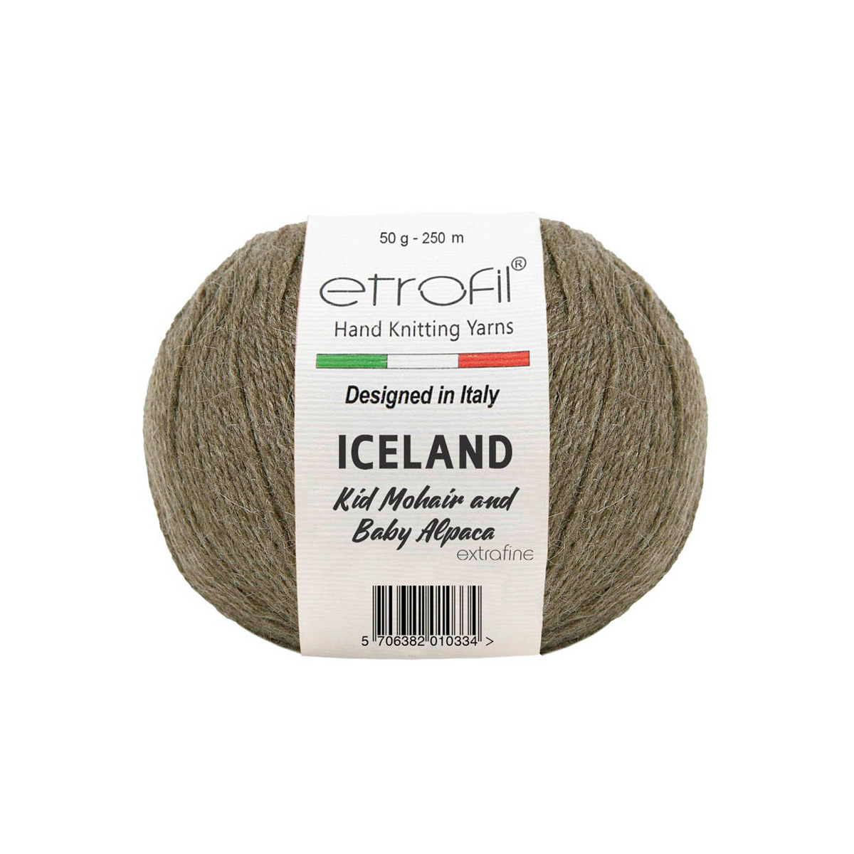 

Пряжа Etrofil Iceland 50г, 250м (кид мохер) (06095 светло-коричневый), 10 мотков, ICELAND