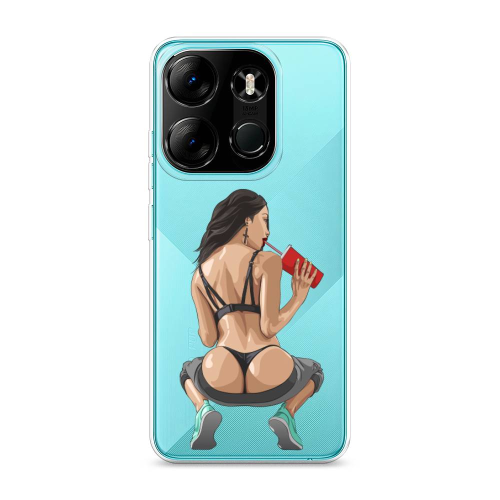 

Чехол на Tecno Pop 7 Pro "Сочные булочки", Бежевый;красный;черный, 303450-6