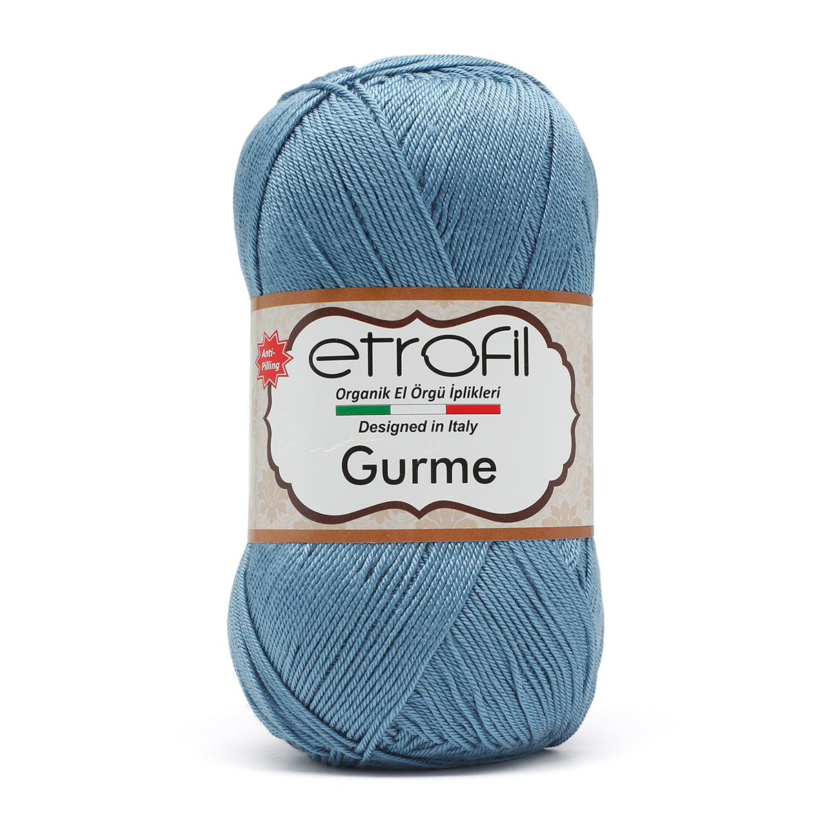 

Пряжа Etrofil Gurme 100г 350м, акрил Premium антипиллинг (75059 античный синий) 5 мотков, GURME