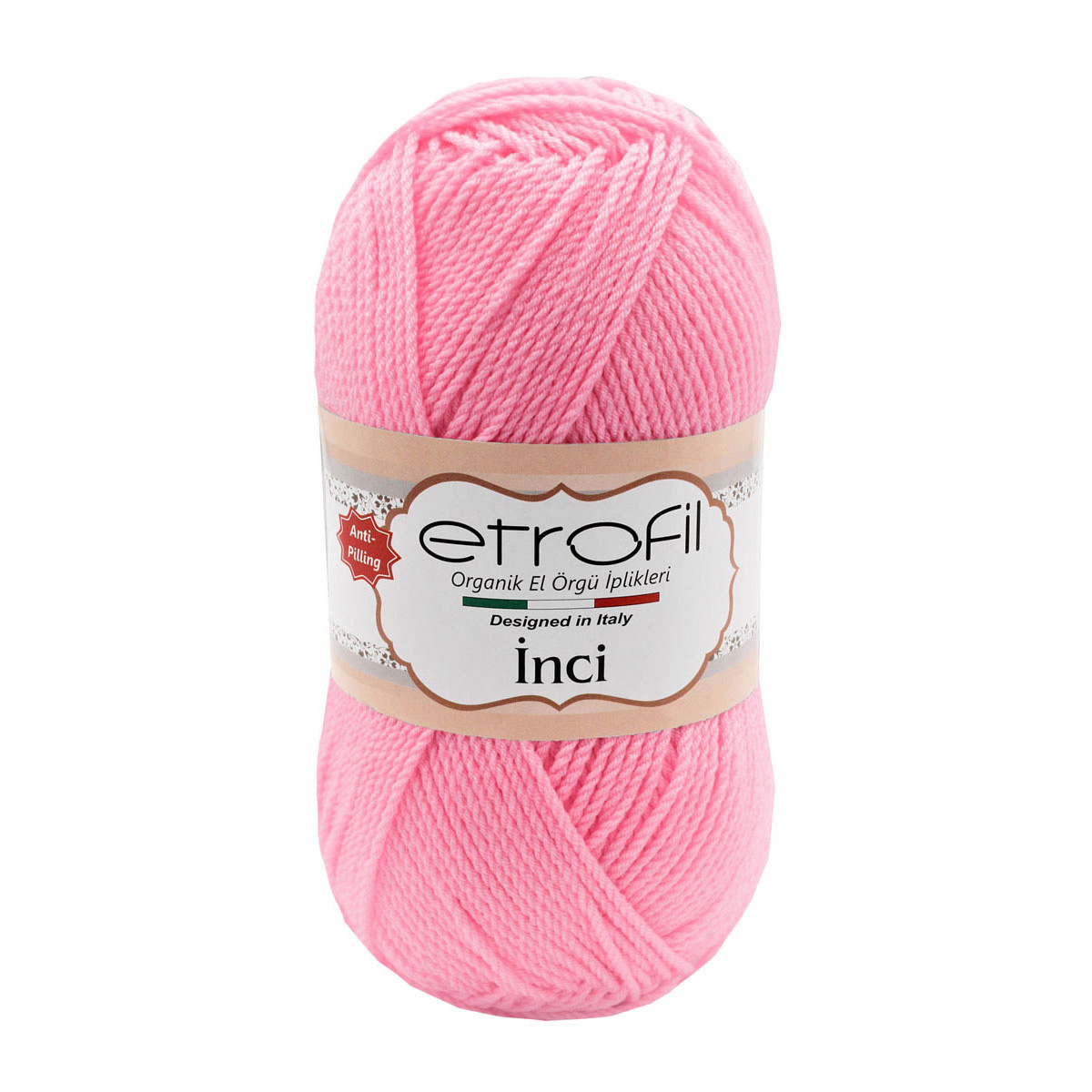 

Пряжа Etrofil Inci 100г, 230м (акрил Premium антипиллинг) (73098 розовый), 5 мотков, INCI