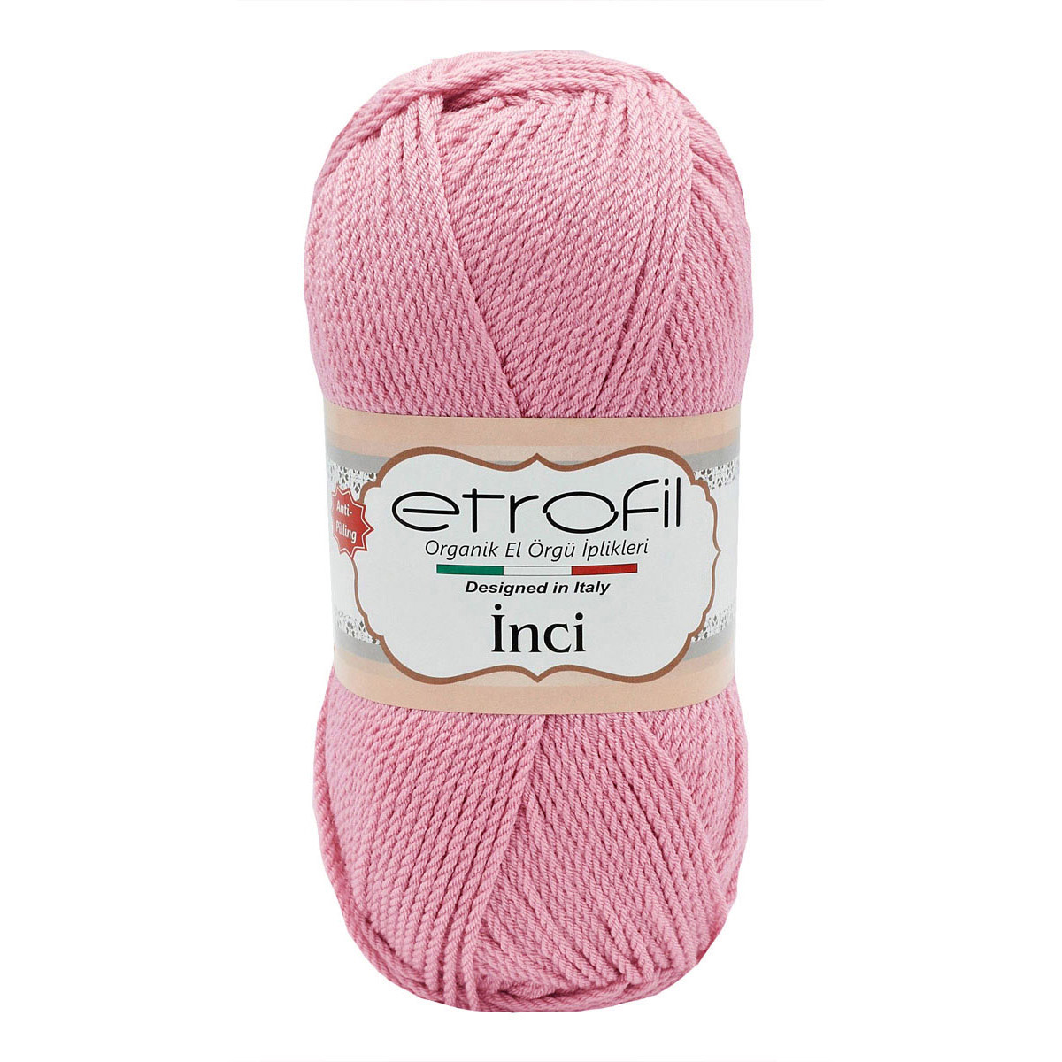 

Пряжа Etrofil Inci 100г, 230м (акрил Premium антипиллинг) (73099 пудровый), 5 мотков, INCI