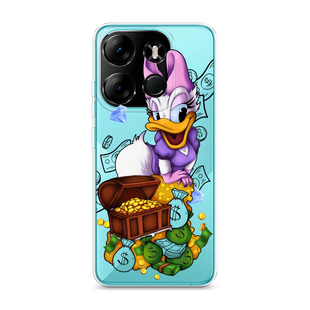 

Чехол на Tecno Pop 7 Pro "Rich Daisy Duck", Коричневый;белый;фиолетовый, 303450-6
