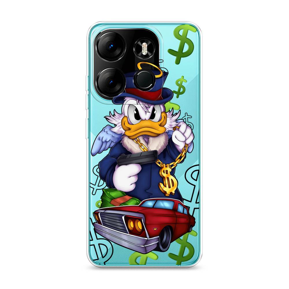 

Чехол на Tecno Pop 7 Pro "Scrooge McDuck with a Gold Chain", Красный;синий;белый, 303450-6