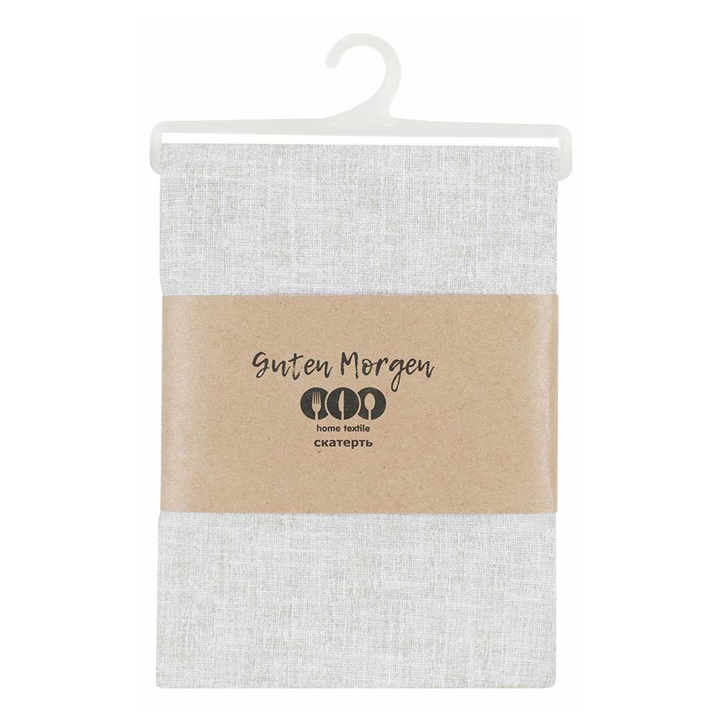 

Скатерть Guten Morgen Linen Grey Combi 180 х 220 см рогожка серый