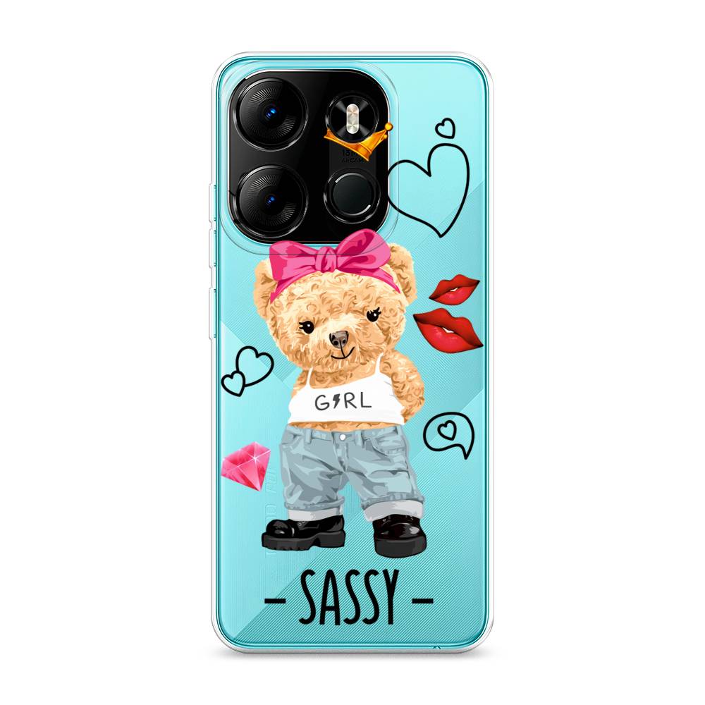 

Чехол на Tecno Pop 7 Pro "Sugar Mommy", Голубой;белый;розовый, 303450-6