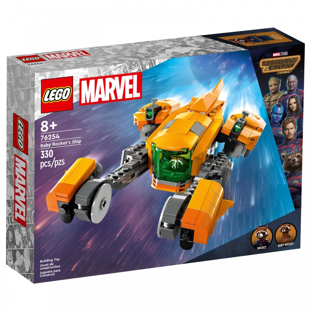 Конструктор LEGO Super Heroes LEGO Корабль малыша Ракеты, 330 деталей, 76254