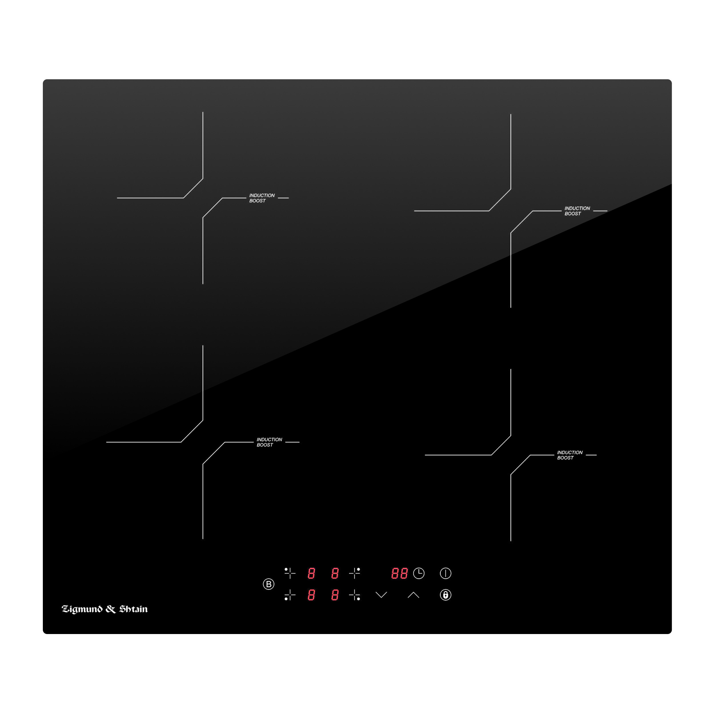 Встраиваемая варочная панель индукционная Zigmund & Shtain CI 33.6 B черный встраиваемая индукционная панель zigmund