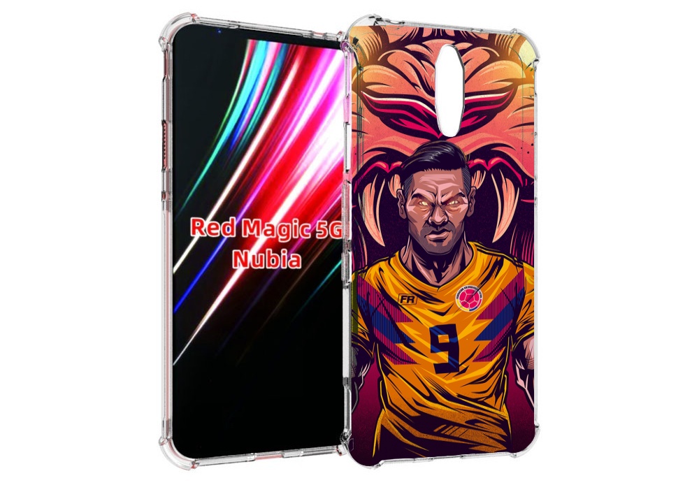 Чехол MyPads парень-тигр-красный для ZTE Nubia Red Magic 1 5G