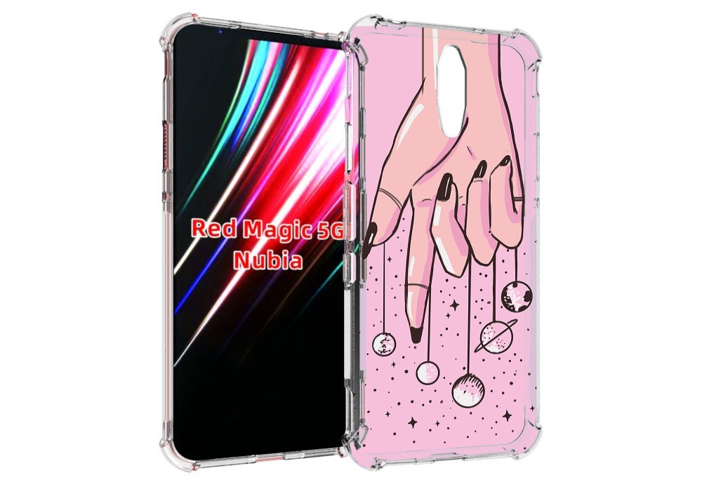 

Чехол MyPads планеты-на-пальцах для ZTE Nubia Red Magic 1 5G, Прозрачный, Tocco