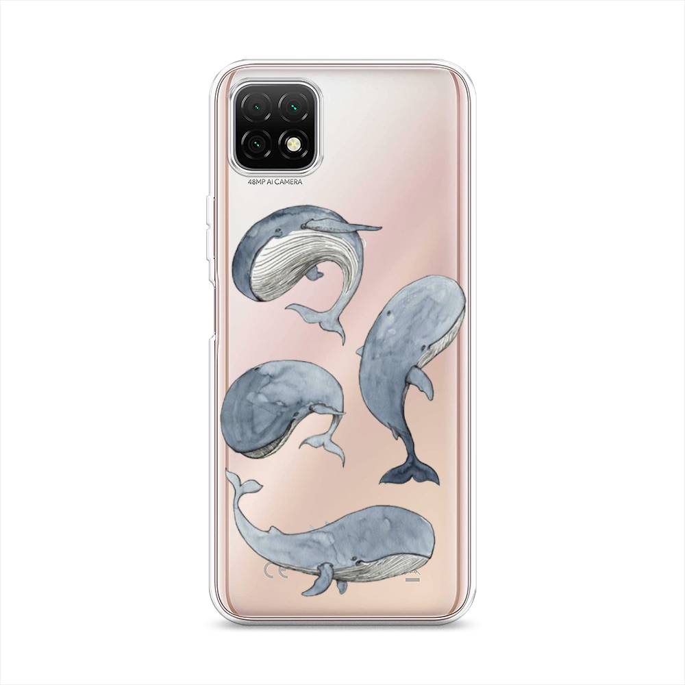 

Чехол Awog на Wiko T3 "Киты", Разноцветный