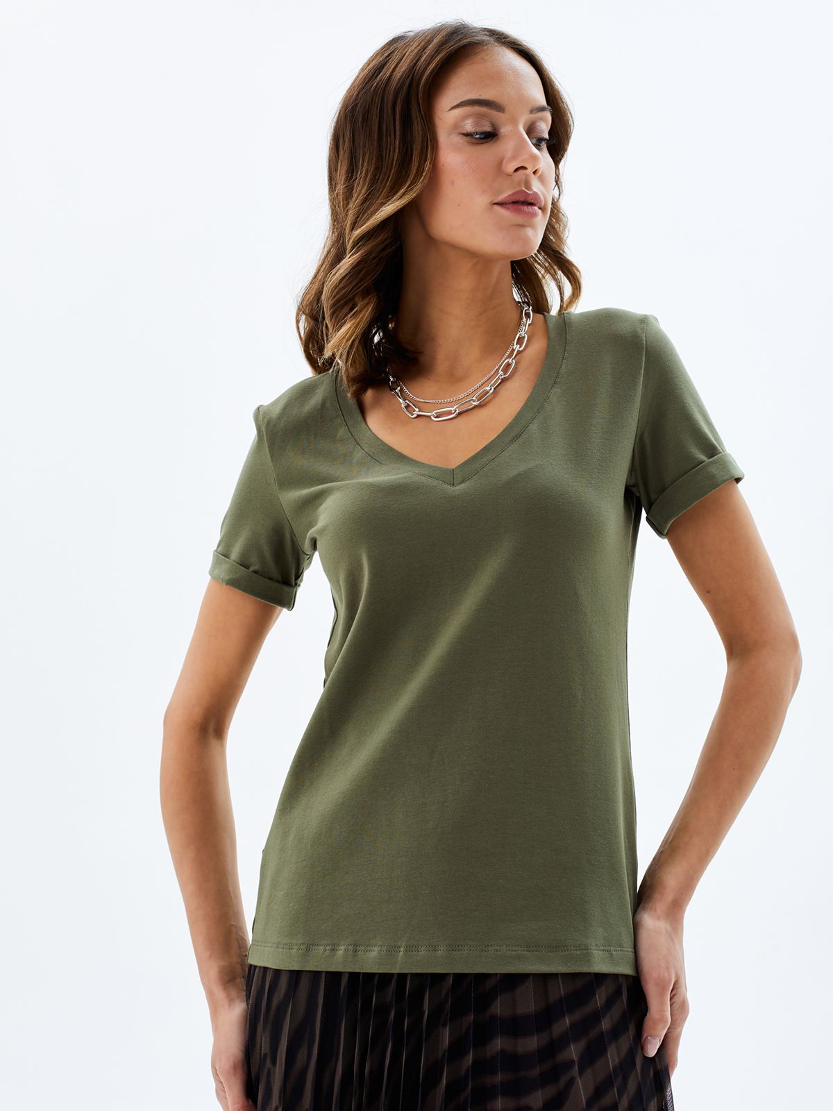 

Футболка женская HIGH TEMP 1015K1 хаки 48/50 RU, 1015K1