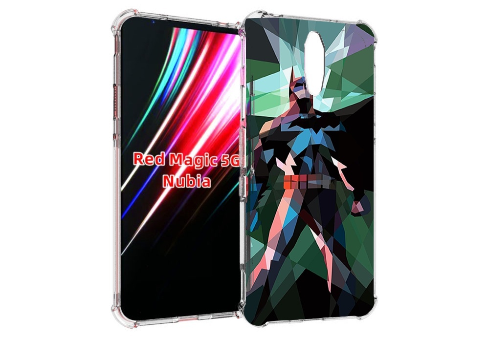 

Чехол MyPads полигональный-бэтмен-арт для ZTE Nubia Red Magic 1 5G, Прозрачный, Tocco