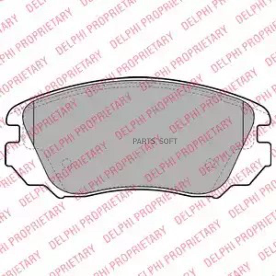 

DELPHI Колодки торм.пер. OPEL Insignia 1.6/1.8/2.0D 08-> / SAAB 9-5 2.0/D/2.8 10->