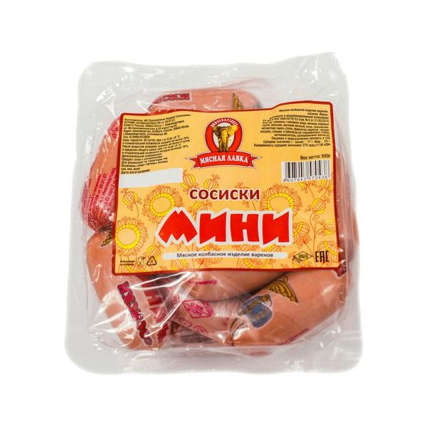 

Сосиски Мясная лавка Мини 500 г