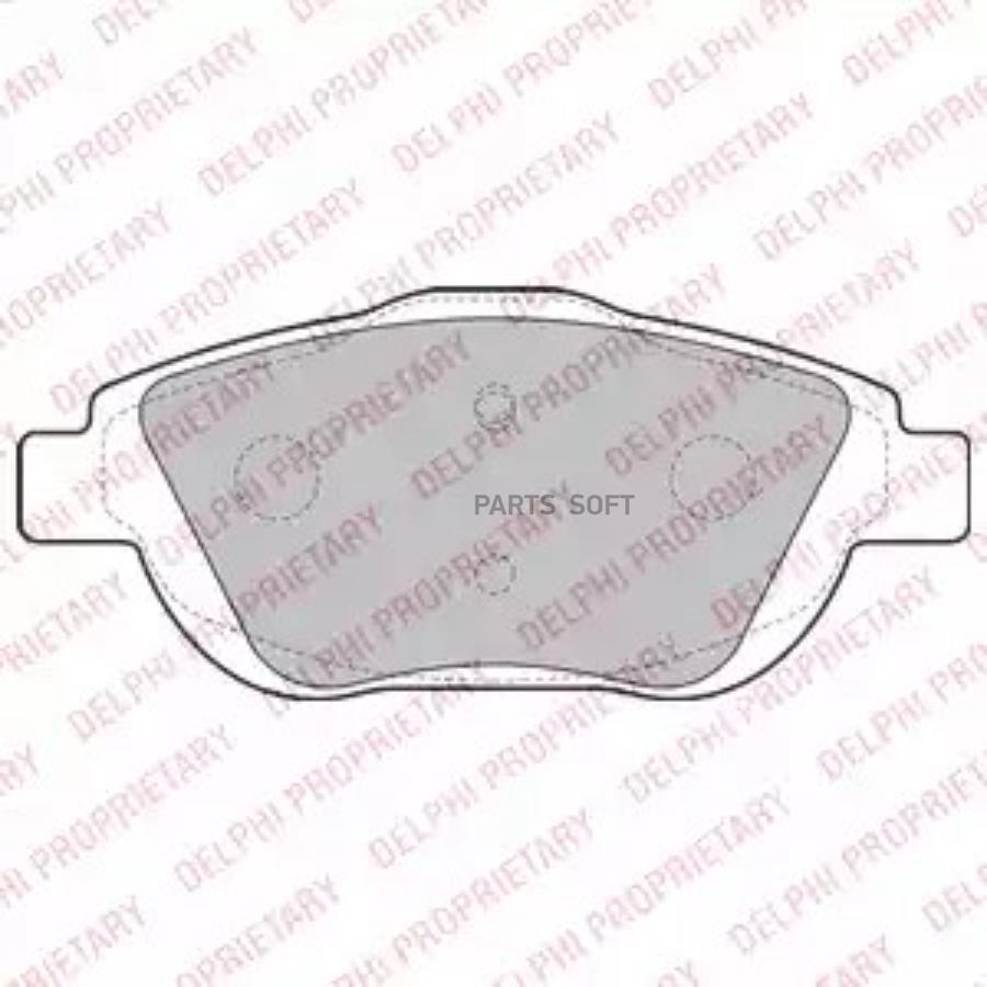 

DELPHI Колодки торм.пер. CITROEN C3 D3