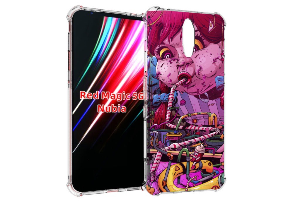 

Чехол MyPads прикольная сладкая картинка для ZTE Nubia Red Magic 1 5G, Прозрачный, Tocco