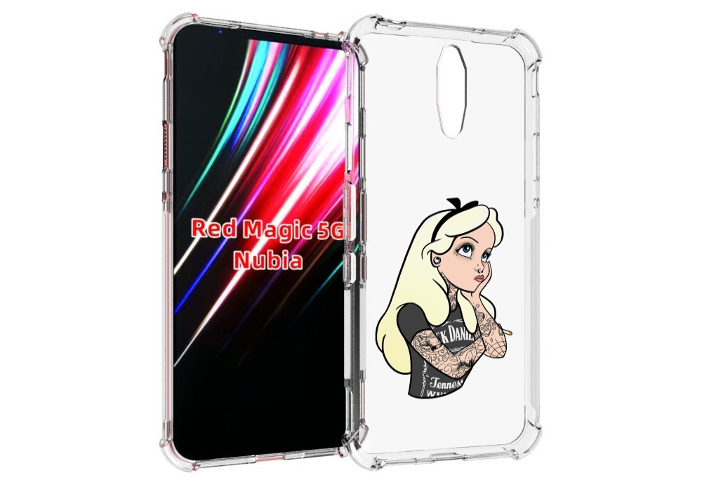 

Чехол MyPads принцесса-в-татуировках женский для ZTE Nubia Red Magic 1 5G, Прозрачный, Tocco