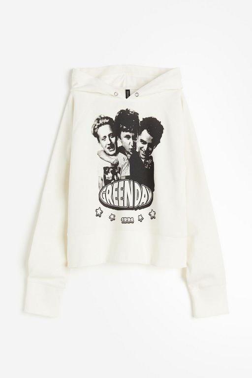 

Худи женское H&M 1207349 белое S, Белый, 1207349