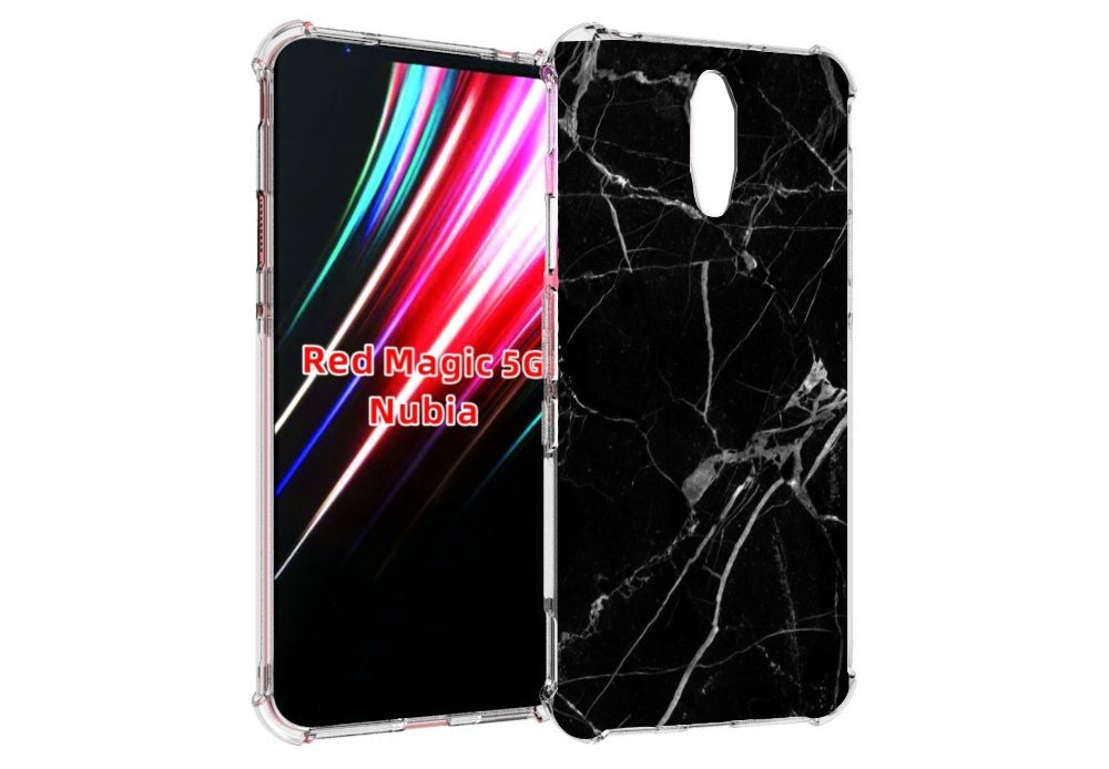 

Чехол MyPads разбитое стекло для ZTE Nubia Red Magic 1 5G, Прозрачный, Tocco