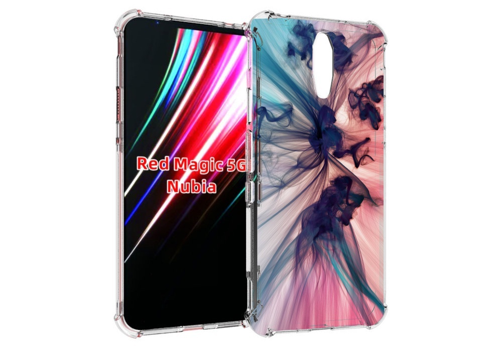 

Чехол MyPads разноцветный дым для ZTE Nubia Red Magic 1 5G, Прозрачный, Tocco