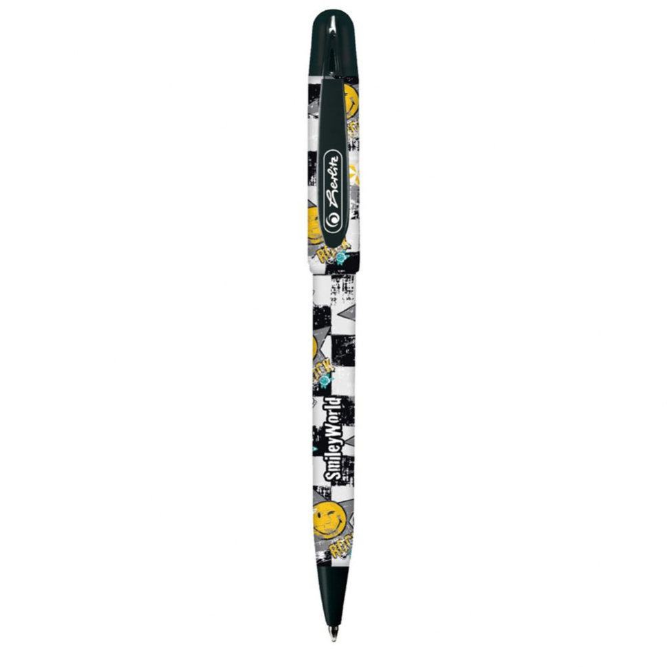 

Ручка шариковая Herlitz SmileyWorld 11234408, синяя, 1 шт.