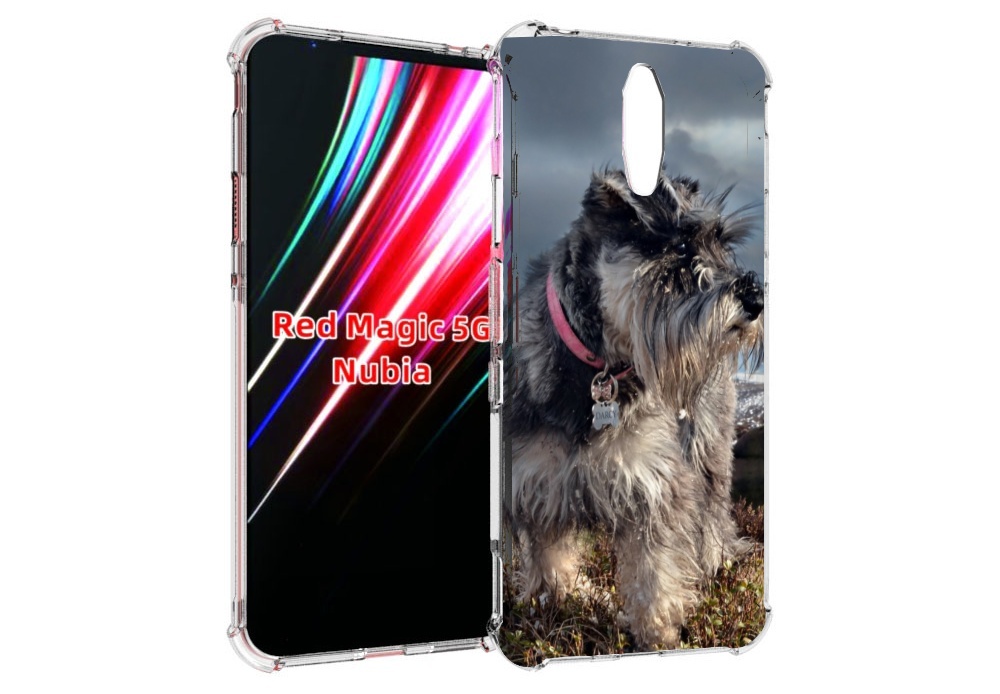 

Чехол MyPads ризеншнауцер 2 для ZTE Nubia Red Magic 1 5G, Прозрачный, Tocco