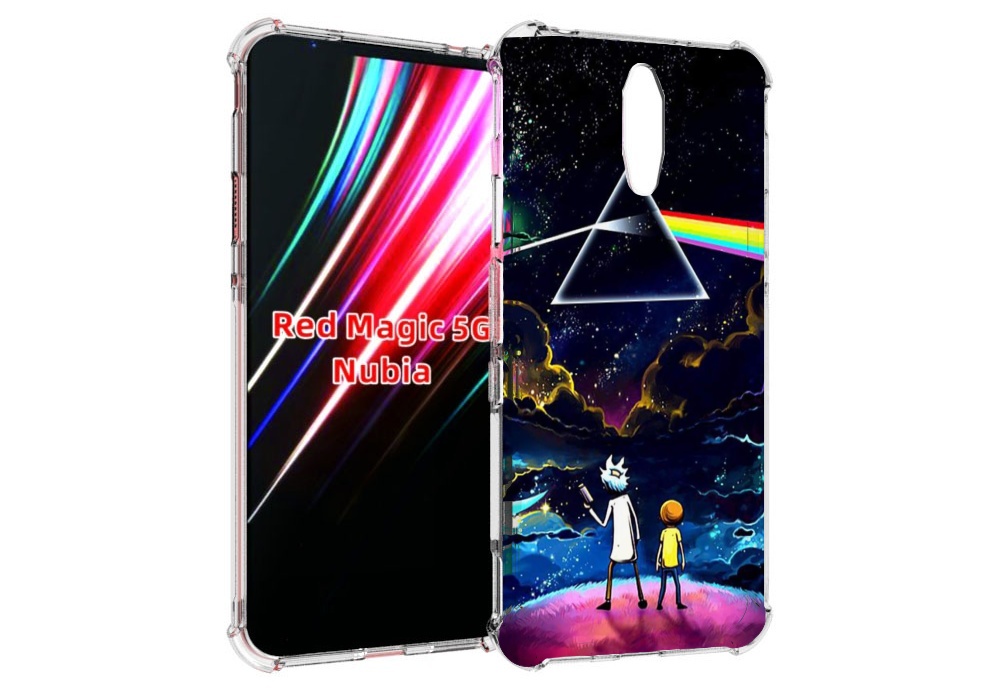 Чехол MyPads рик и морти в космосе для ZTE Nubia Red Magic 1 5G