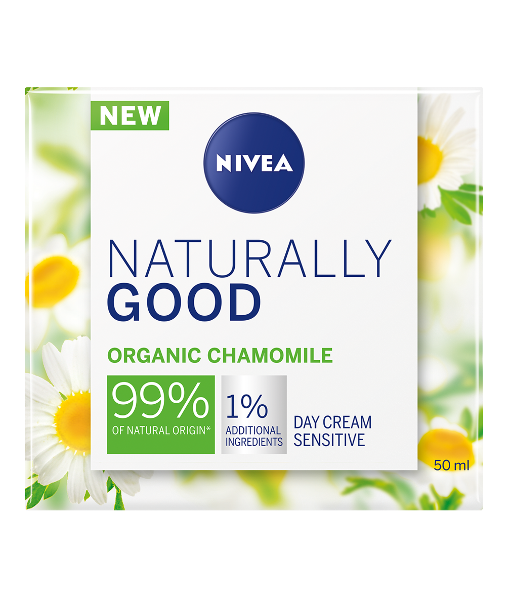 фото Крем для чувствительной кожи лица nivea naturally good 50 мл