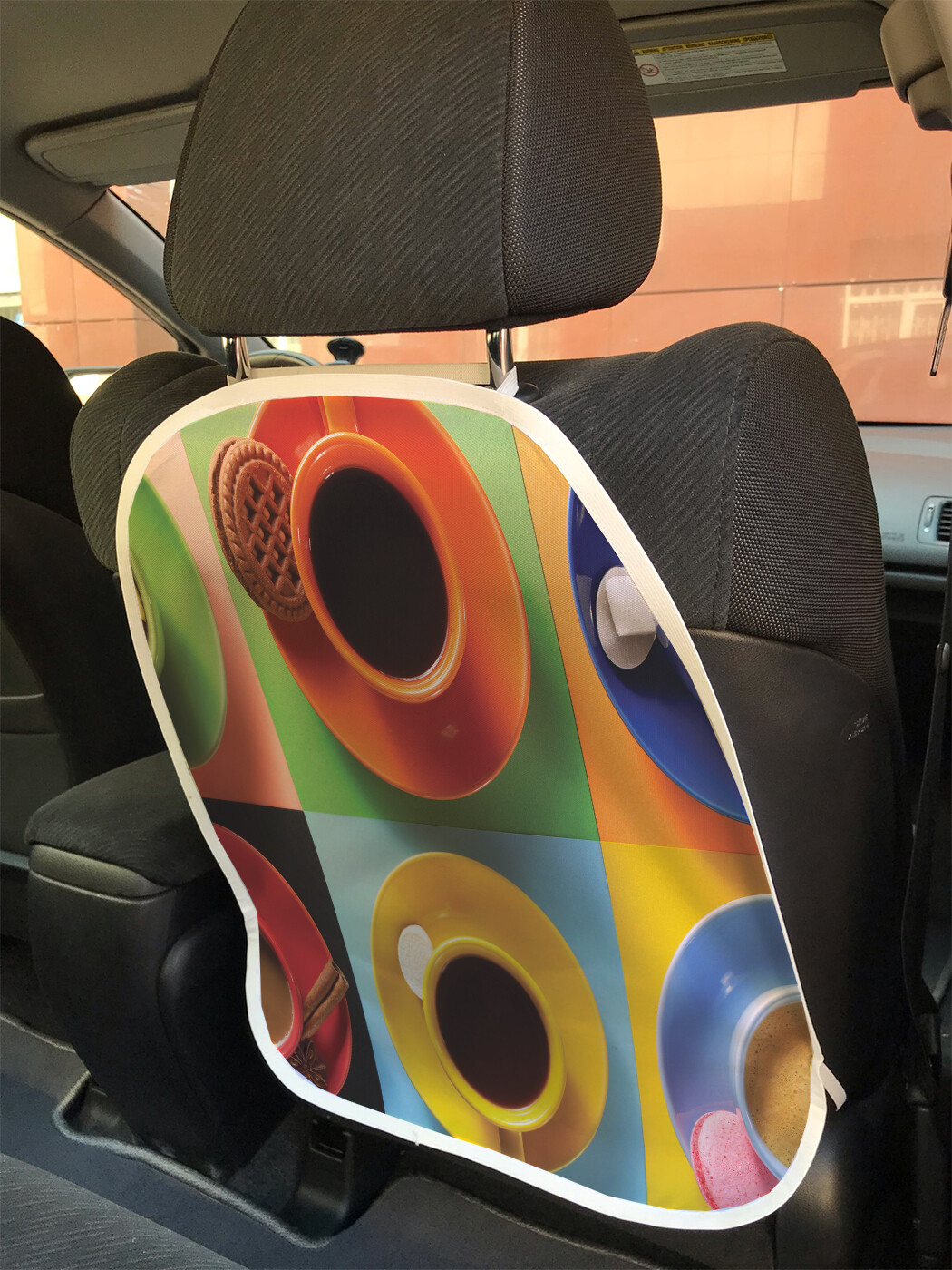 

Накидка на спинку сиденья JoyArty Цветные чашки, 45х62, Цветные чашки