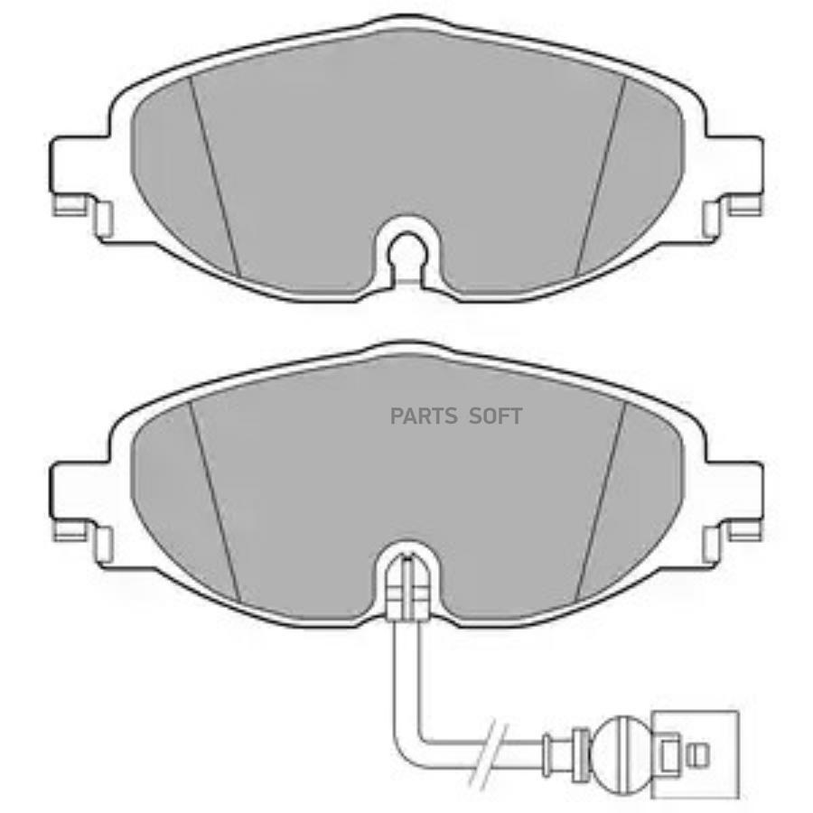 

Колодки торм.пер. AUDI A3/SEAT LEON/SKODA OCTAVIA/VW GOLF 1.2-2.0 12-> DELPHI
