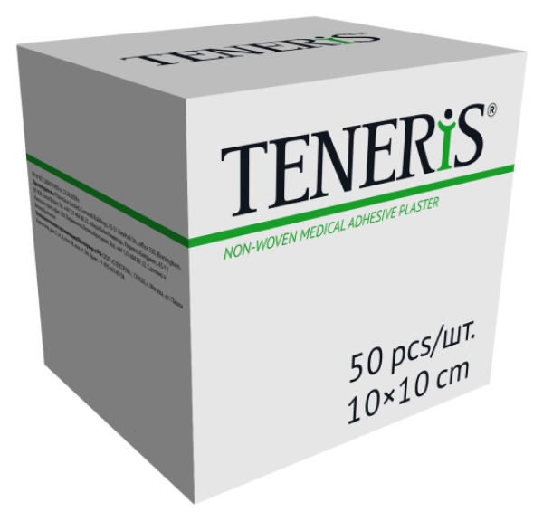 Купить Лейкопластырь фиксирующий Teneris T-Pore на нетканой основе 10х10 см 50 шт.