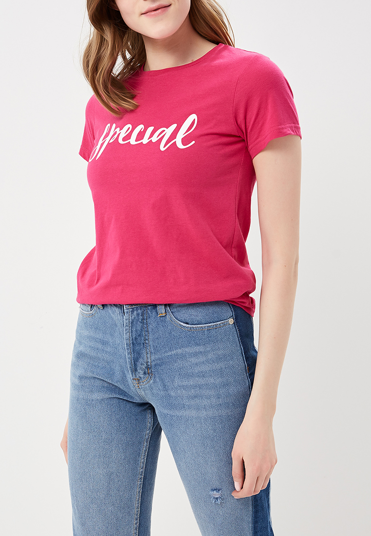 

Футболка женская Modis M181W00389 розовая XS