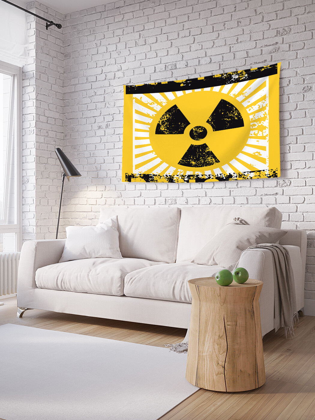 

Горизонтальное фотопанно JoyArty Предупреждение об опасности, из ткани, 150х200 см