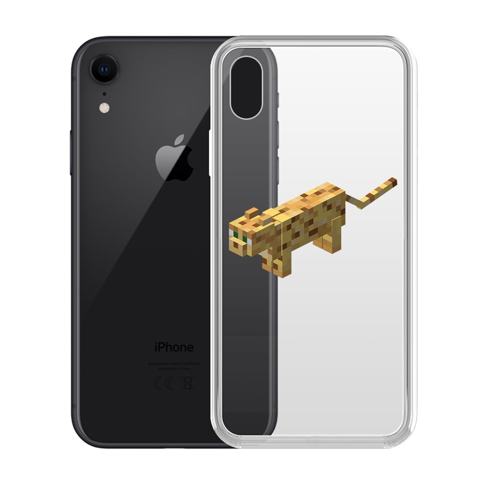 

Чехол-накладка Krutoff Оцелот для iPhone XR, Разноцветный, 112599