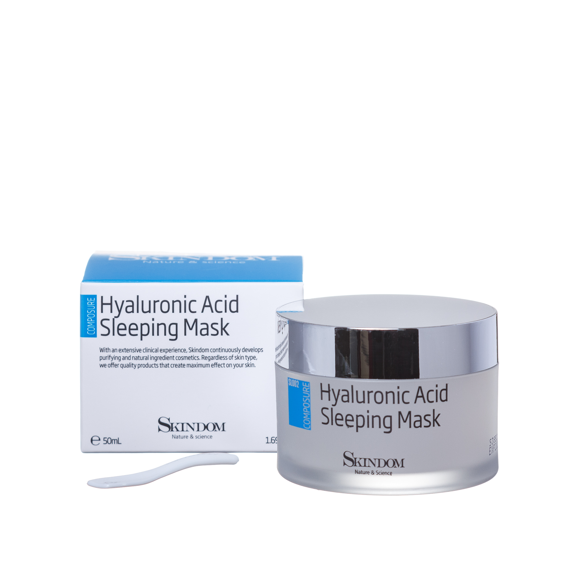 фото Маска ультраувлажняющая ночная skindom hyaluronic acid sleeping mask 50 мл