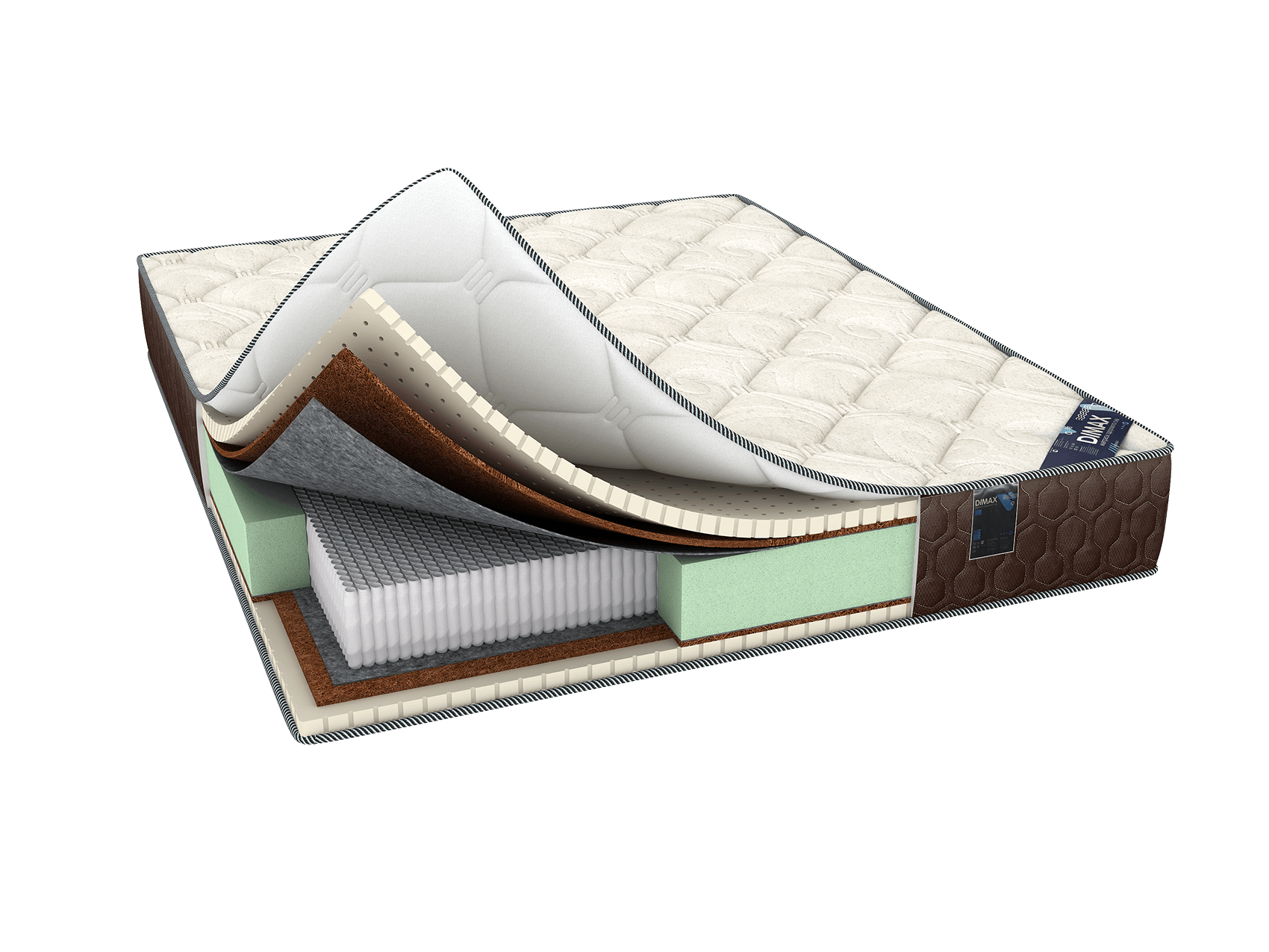 

Матрас DIMAX Элемент Медиум 120x200, Белый, Элемент Медиум