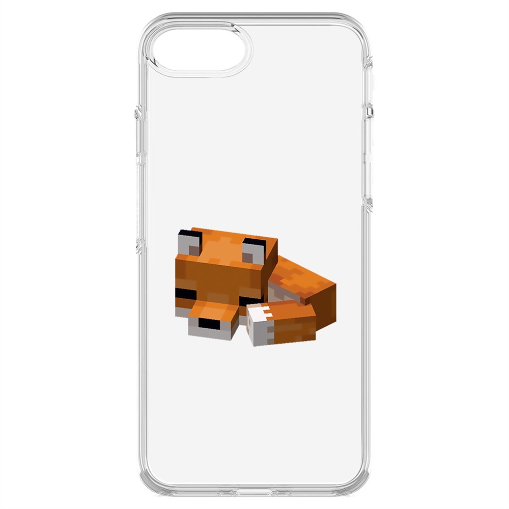 

Чехол-накладка Кейс Спящий Лисенок для iPhone 6/6s/7/8/SE, Прозрачный