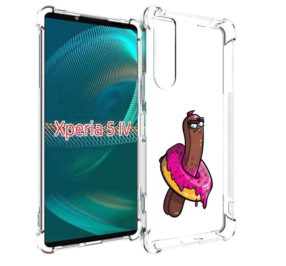 

Чехол MyPads эклер в пончике для Sony Xperia 5 IV (5-4), Прозрачный, Tocco