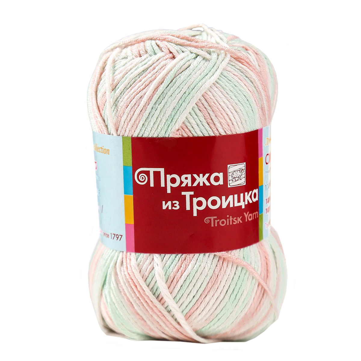 

Пряжа из Троицка 'Сакура принт' 100г, 180м (100% вискоза) (4216 секционный), 5 мотков, Сакура принт