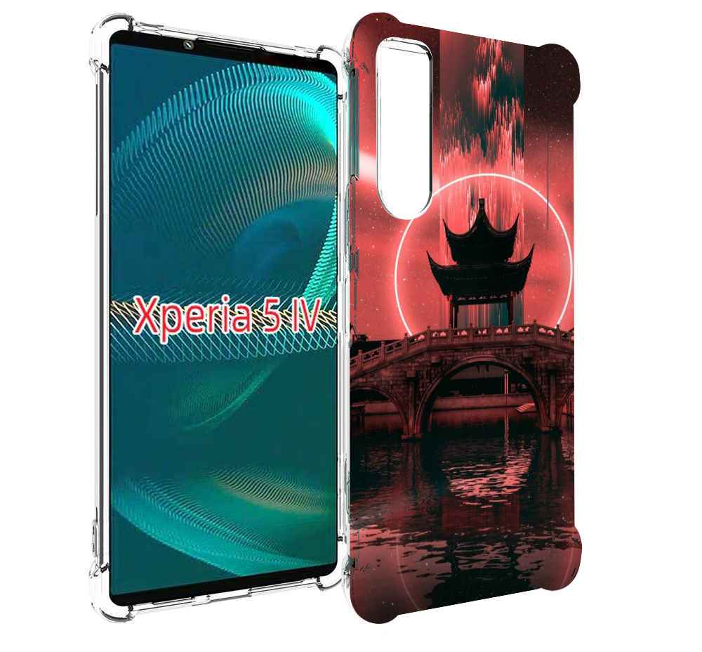 

Чехол MyPads японский мост красный фон для Sony Xperia 5 IV (5-4), Прозрачный, Tocco