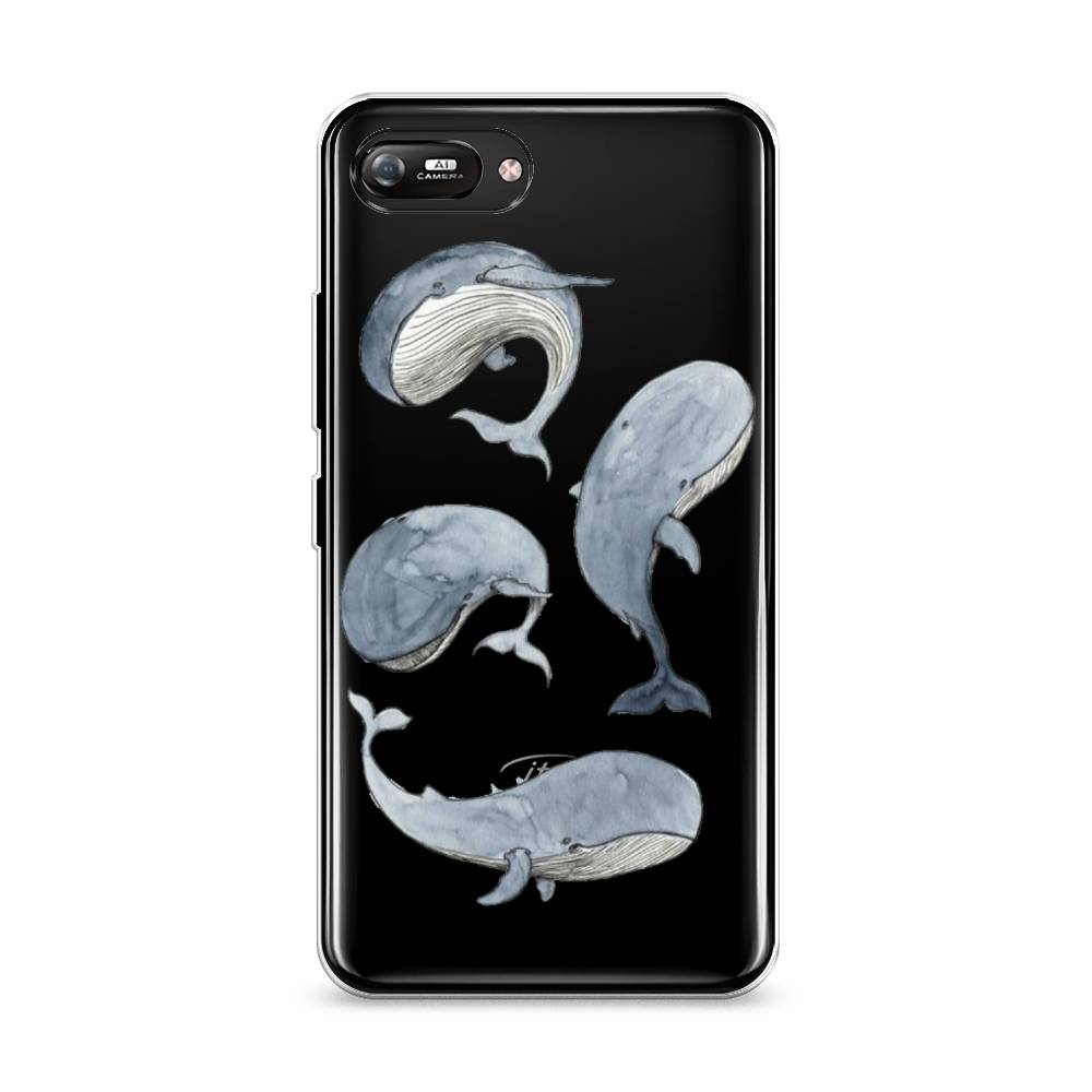 

Чехол Awog на Itel A25/A35 "Киты", Разноцветный