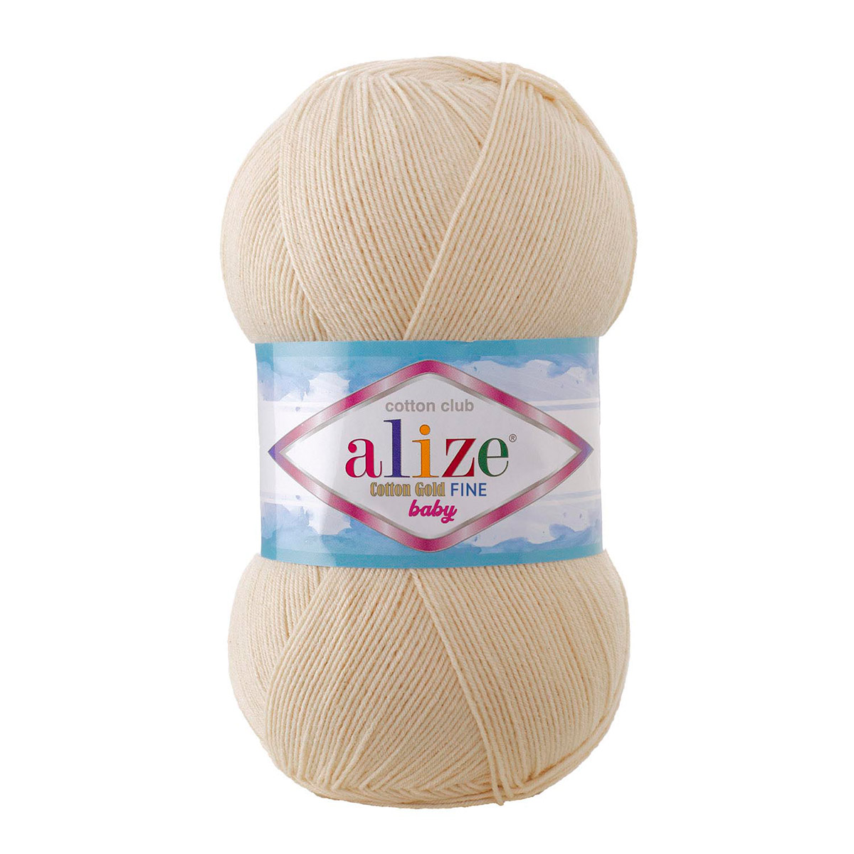 

Пряжа ALIZE 'Cotton Gold Fine Baby', 100г, 470м (хлопок) (67 молочно-бежевый), 5 мотков, Cotton Gold Fine Baby