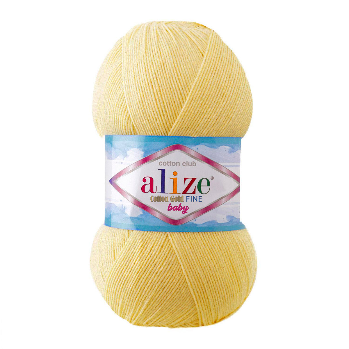 

Пряжа ALIZE Cotton Gold Fine Baby 100г, 470м (хлопок) (187 светлый лимон), 5 мотков, Cotton Gold Fine Baby