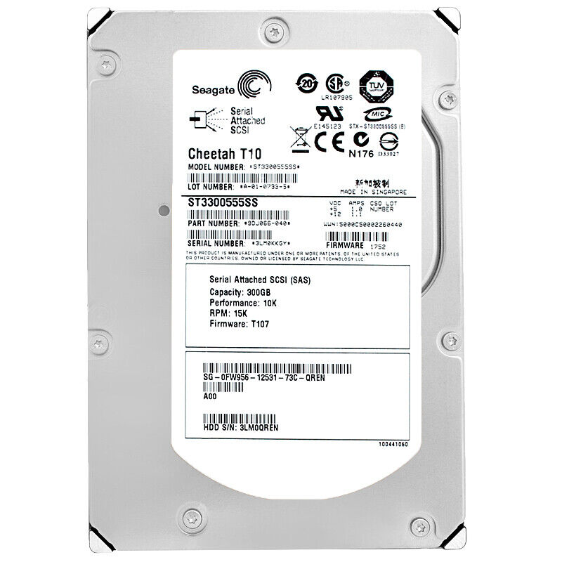 

Жесткий диск Seagate ST3300555SS 300 ГБ (124332), ST3300555SS