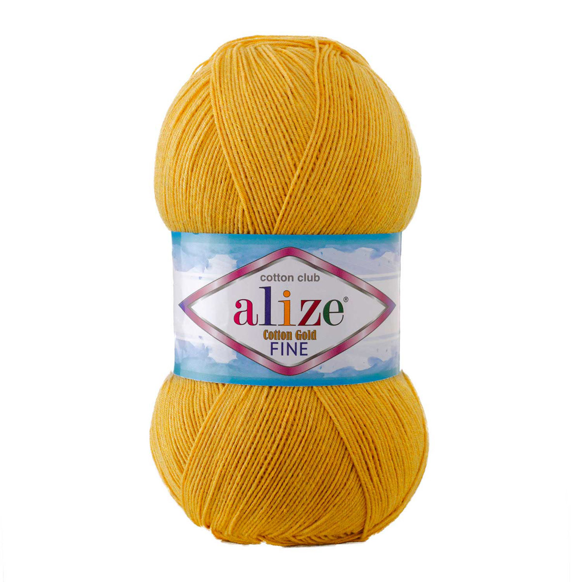 

Пряжа ALIZE Cotton Gold Fine Baby 100г, 470м (хлопок, акрил) (2 шафран), 5 мотков, Cotton Gold Fine Baby