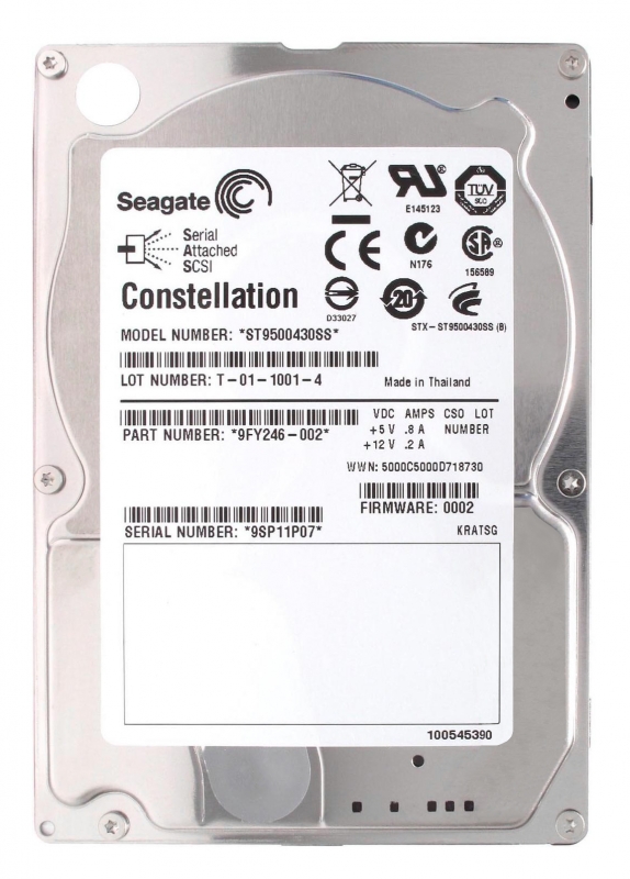 

Жесткий диск Seagate ST9500430SS 500 ГБ (124336), ST9500430SS