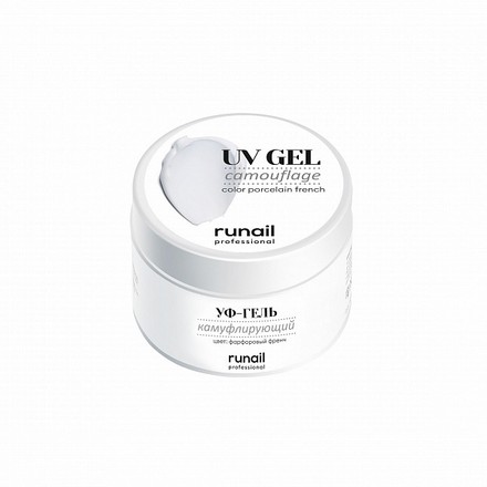 Гель RuNail Professional UV камуфлирующий фарфоровый френч 15 г не верь никому френч джуллиан