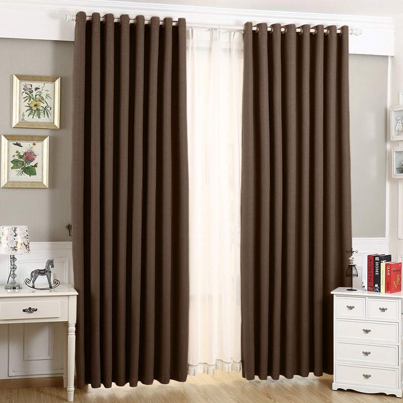 

Шторы Глубокое Озеро БК-Л-11 блэкаут на люверсах 250X230 шоколадный 2 шт, БК-Л-11