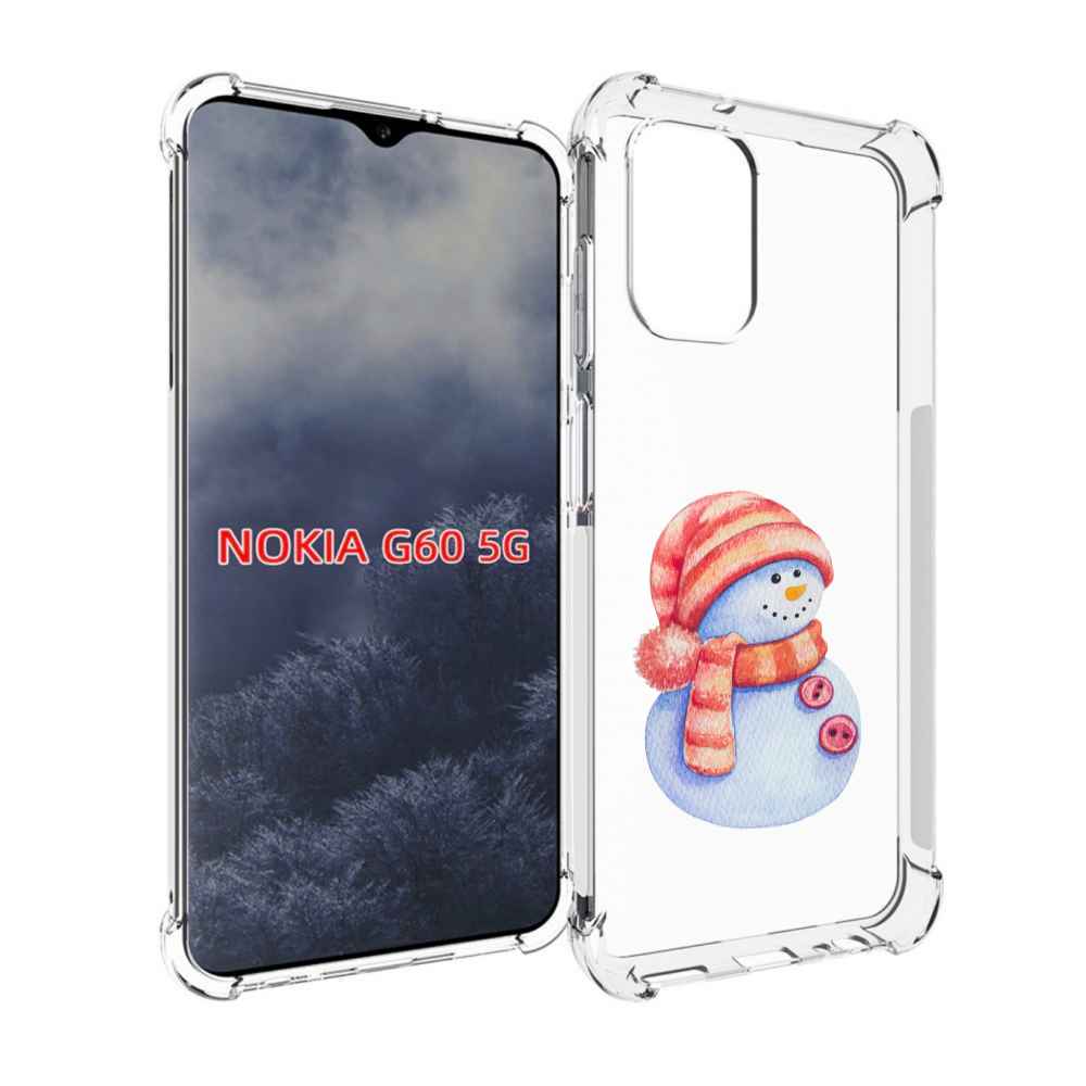 

Чехол MyPads Веселый снеговик для Nokia G60 5G, Прозрачный, Tocco