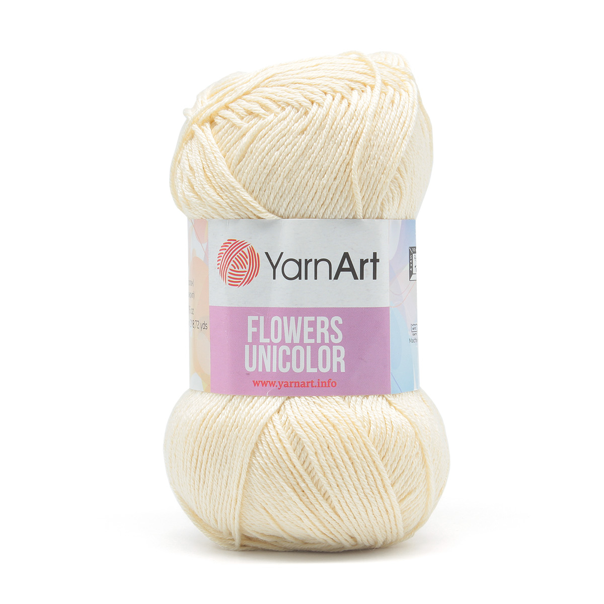 

Пряжа YarnArt Flowers Unicolor 50г, 200м (хлопок, полиакрил) (731 молочный), 5 мотков, Flowers Unicolor